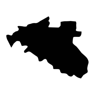 Doğu Renfrewshire haritası, İskoçya konsey alanı. Vektör illüstrasyonu.
