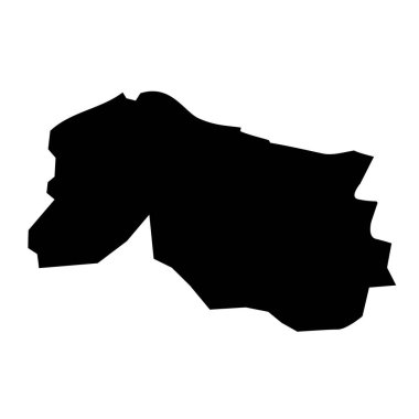 Inverclyde haritası, İskoçya konsey alanı. Vektör illüstrasyonu.