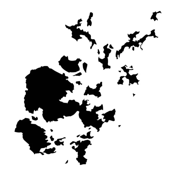 Χάρτης Όρκνεϊ Περιοχή Του Συμβουλίου Της Σκωτίας Εικονογράφηση Διανύσματος — Διανυσματικό Αρχείο