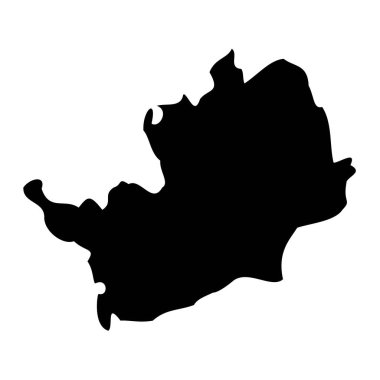 Hertfordshire haritası, İngiltere 'nin törensel ilçesi. Vektör illüstrasyonu.