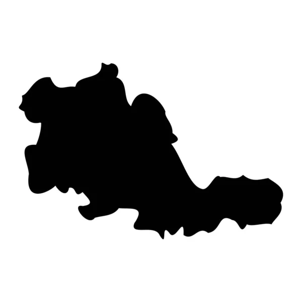 Χάρτης West Midlands Τελετουργική Κομητεία Της Αγγλίας Εικονογράφηση Διανύσματος — Διανυσματικό Αρχείο