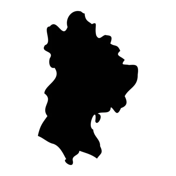 Χάρτης Μπέντφορντσαϊρ Διοικητική Κομητεία Της Αγγλίας Εικονογράφηση Διανύσματος — Διανυσματικό Αρχείο