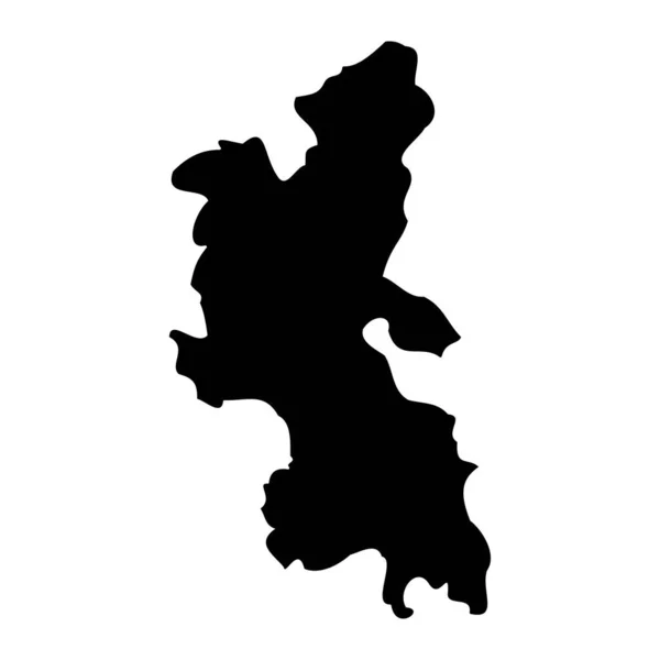 Buckinghamshire Map Administrative County England Vector Illustration — Stock Vector
