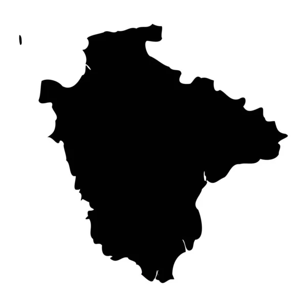 Devon Map Správní Okres Anglie Vektorová Ilustrace — Stockový vektor