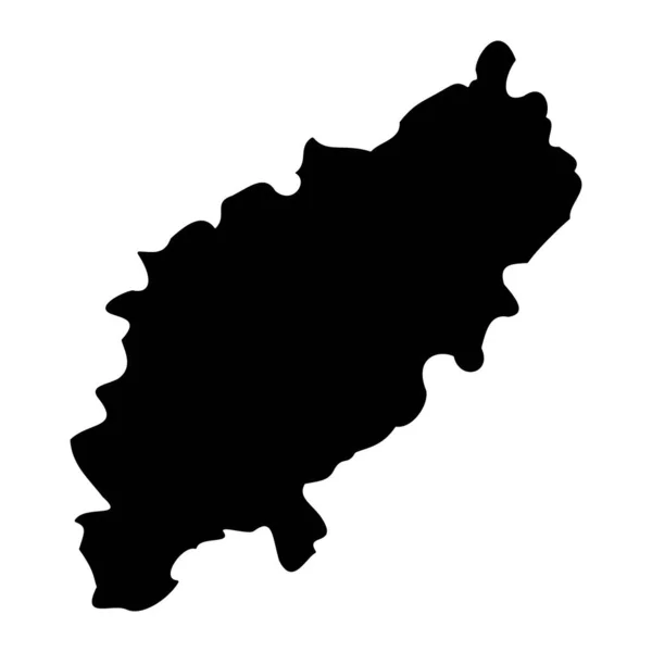 Χάρτης Νορθάμπτονσαϊρ Κομητεία Της Αγγλίας Εικονογράφηση Διανύσματος — Διανυσματικό Αρχείο