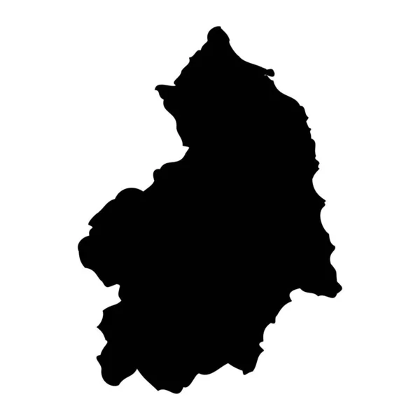 Mapa Northumberland Condado Cerimonial Inglaterra Ilustração Vetorial —  Vetores de Stock