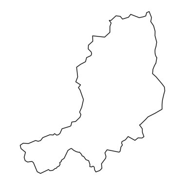 Mid Ulster haritası, Kuzey İrlanda idari bölgesi. Vektör illüstrasyonu.