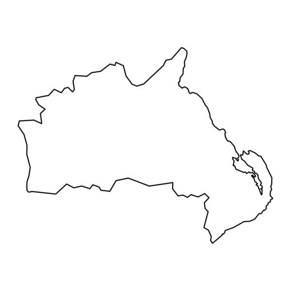 北アイルランドの行政区である中 東アントリム地図 ベクターイラスト — ストックベクタ