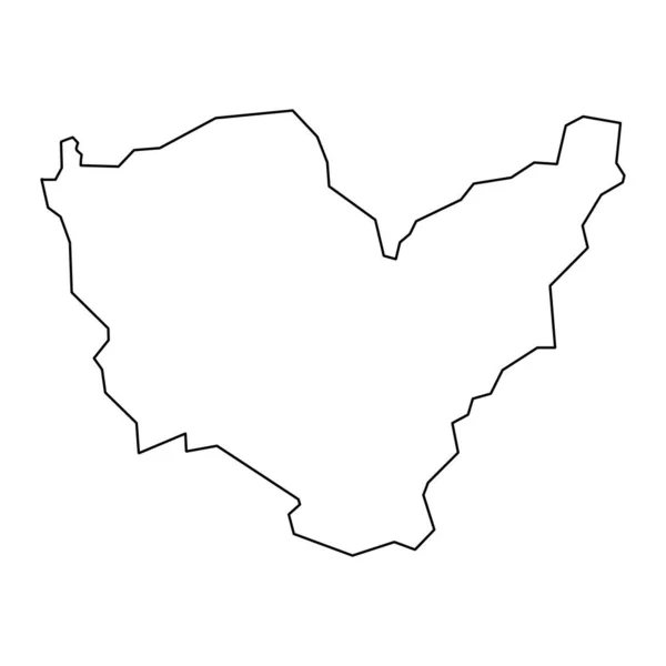 Lisburn Castlereagh Mapa Distrito Administrativo Irlanda Del Norte Ilustración Vectorial — Vector de stock