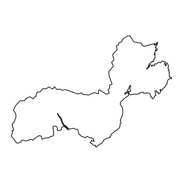 Newry Mourne Map Okręg Administracyjny Irlandii Północnej Ilustracja Wektora — Wektor stockowy