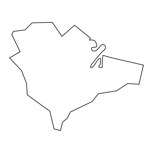 Belfast Map Distrito Administrativo Irlanda Norte Ilustração Vetorial —  Vetores de Stock