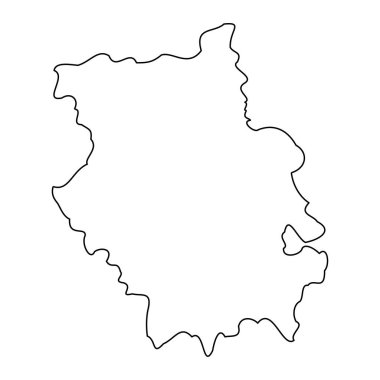 Cambridgeshire haritası, İngiltere idari bölgesi. Vektör illüstrasyonu.