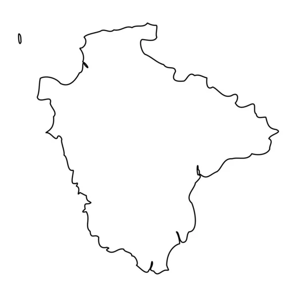 Девон Мапа Адміністративний Округ Англії Приклад Вектора — стоковий вектор