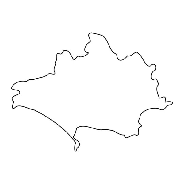 Mapa Dorset Condado Cerimonial Inglaterra Ilustração Vetorial —  Vetores de Stock
