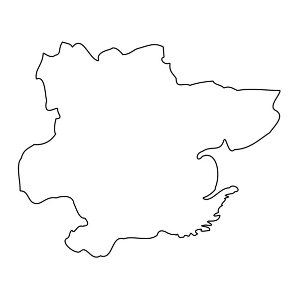 Essex haritası, İngiltere 'nin törensel ilçesi. Vektör illüstrasyonu.