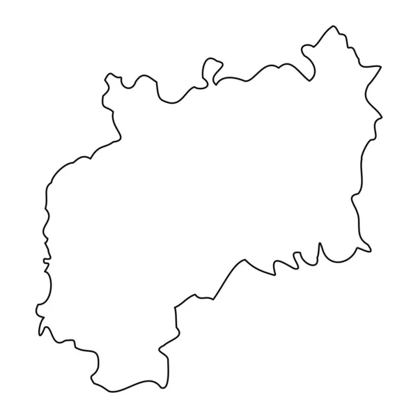 Mapa Gloucestershire Condado Cerimonial Inglaterra Ilustração Vetorial — Vetor de Stock