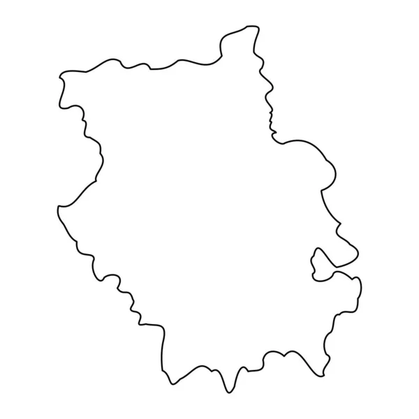 브리지 Cambridgeshire Map 잉글랜드의 일러스트 — 스톡 벡터