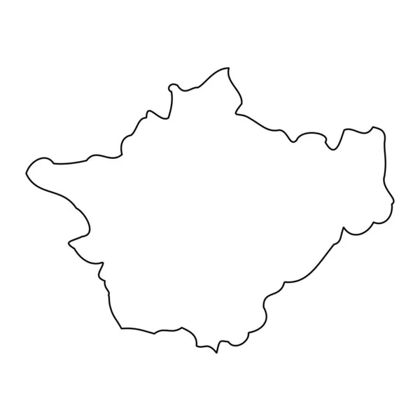 Cheshire Map Správní Okres Anglie Vektorová Ilustrace — Stockový vektor