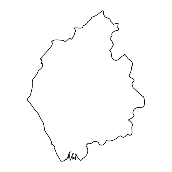 坎布里亚地图 英格兰礼仪郡 矢量说明 — 图库矢量图片