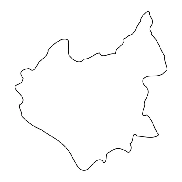 Peta Leicestershire Wilayah Seremonial Inggris Ilustrasi Vektor - Stok Vektor