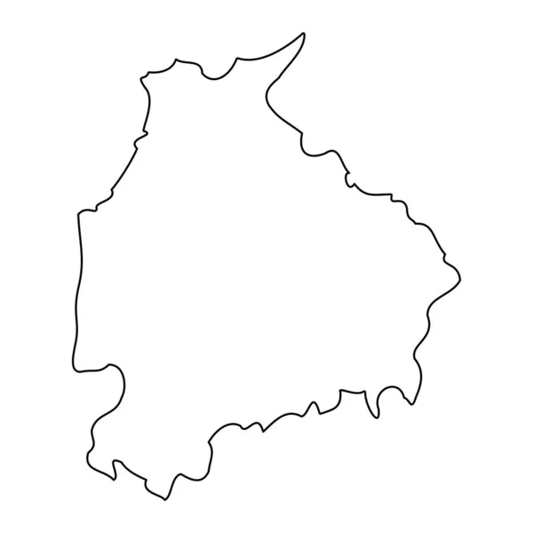 Lancashire Map Ceremonial County England Vector Illustration — Stock Vector