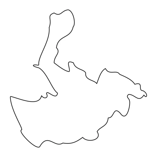 Merseyside Karte Zeremonielle Grafschaft Von England Vektorillustration — Stockvektor