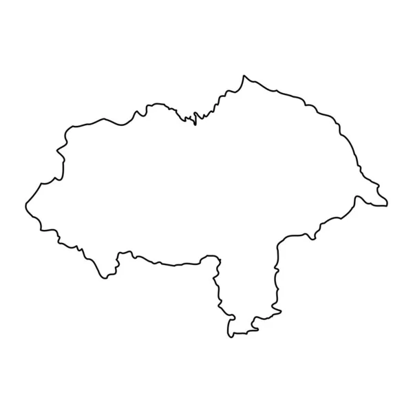 Carte Yorkshire Nord Comté Cérémonial Angleterre Illustration Vectorielle — Image vectorielle
