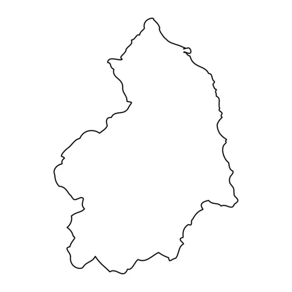 Mapa Northumberland Condado Cerimonial Inglaterra Ilustração Vetorial — Vetor de Stock