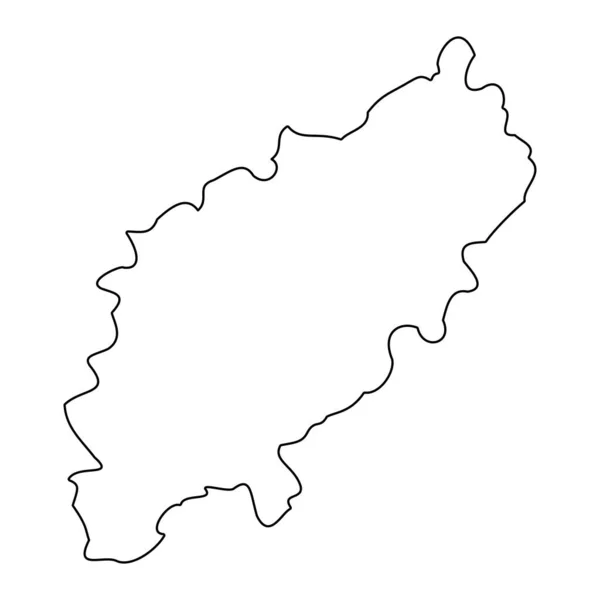 Carte Northamptonshire Comté Cérémonial Angleterre Illustration Vectorielle — Image vectorielle