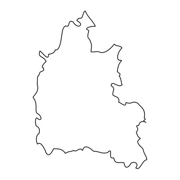 オックスフォードシャー州地図 イングランドの儀式的な郡 ベクターイラスト — ストックベクタ