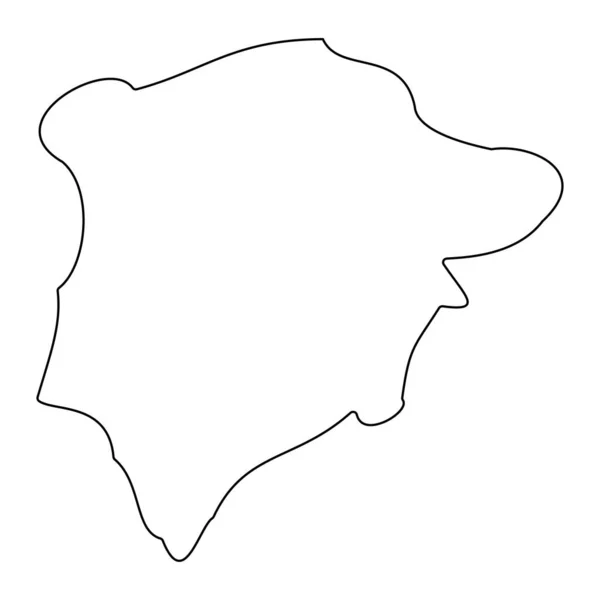 Χάρτης Ράτλαντ Κομητεία Της Αγγλίας Εικονογράφηση Διανύσματος — Διανυσματικό Αρχείο