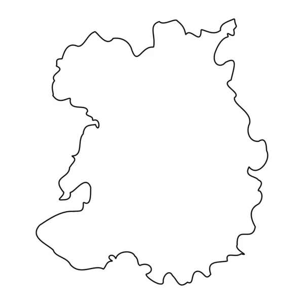 Мапа Шропшира Церемоніальне Графство Англія Приклад Вектора — стоковий вектор