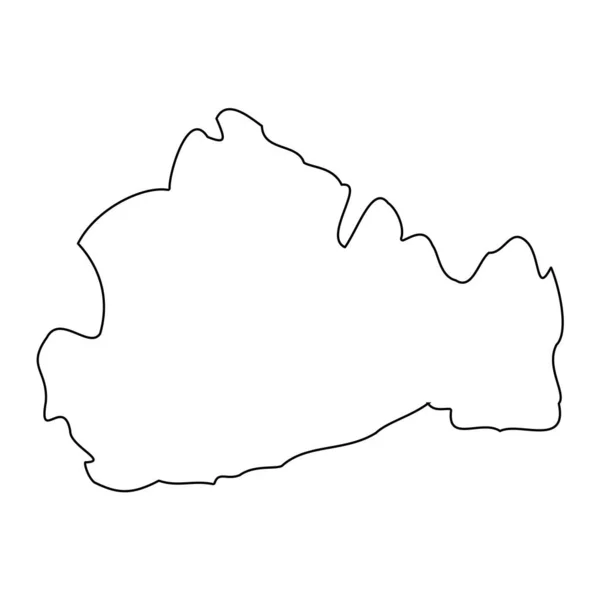 サリー地図 イングランドの儀式的な郡 ベクターイラスト — ストックベクタ