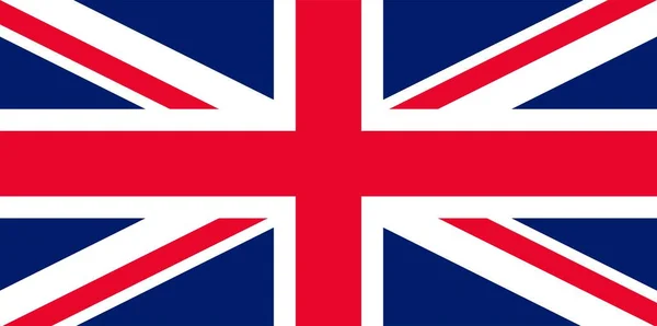 Bandera Del Reino Unido Colores Oficiales Proporción Ilustración Vectorial — Vector de stock