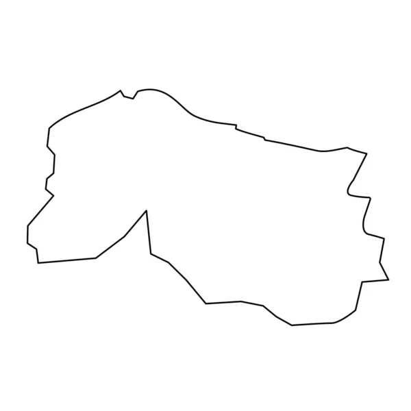 Carte Inverclyde Région Conseil Écosse Illustration Vectorielle — Image vectorielle