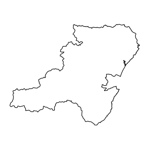 Aberdeenshire Karta Skottlands Rådsområde Vektorillustration — Stock vektor