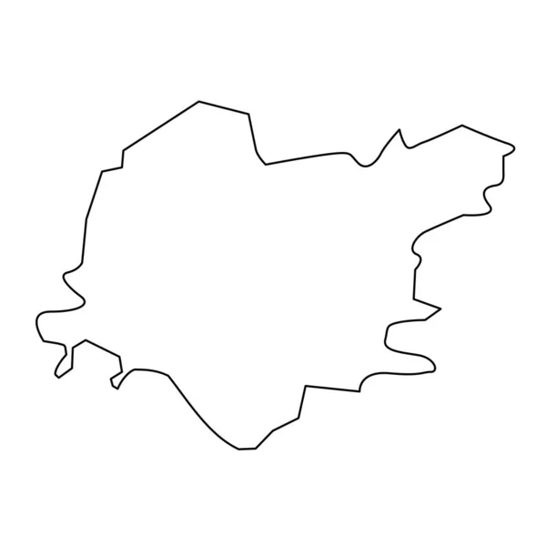 Carte Clackmannanshire Région Conseil Écosse Illustration Vectorielle — Image vectorielle