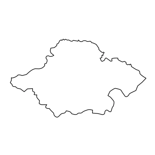 Carte East Lothian Zone Conseil Écosse Illustration Vectorielle — Image vectorielle