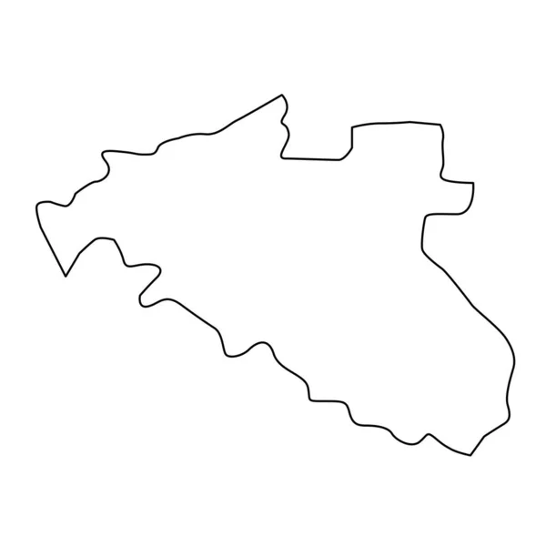 Peta Renfrewshire Timur Wilayah Dewan Skotlandia Ilustrasi Vektor - Stok Vektor