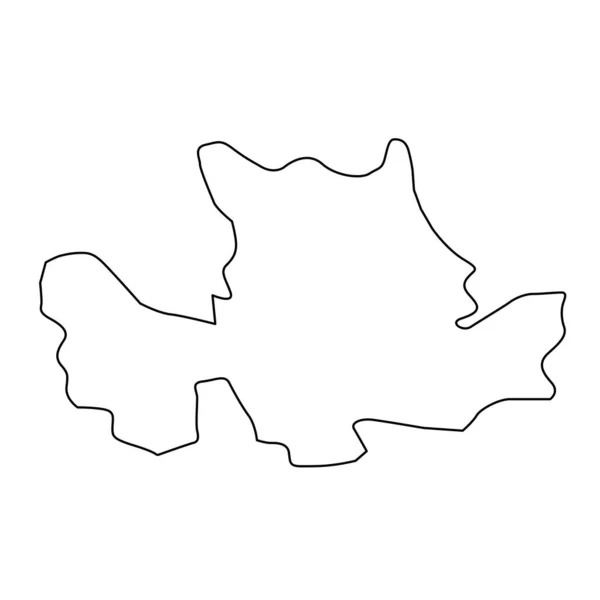 Карта Східного Данбартонширу Рада Шотландії Приклад Вектора — стоковий вектор