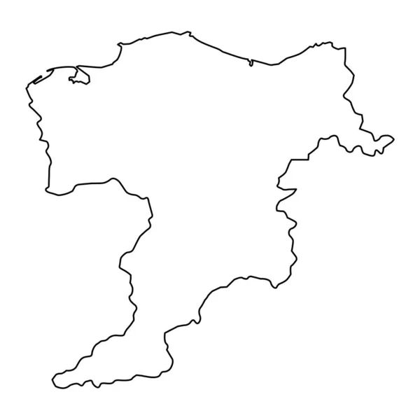 Carte Moray Zone Conseil Écosse Illustration Vectorielle — Image vectorielle