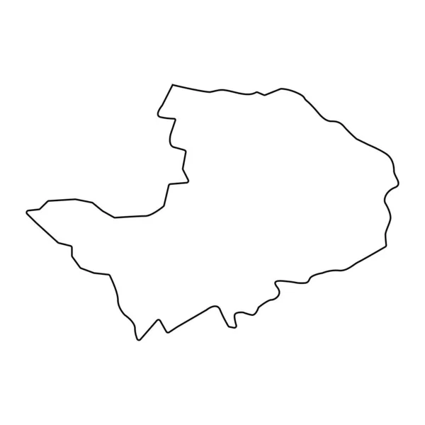 レンフリーシャー地図 スコットランドの評議会エリア ベクターイラスト — ストックベクタ