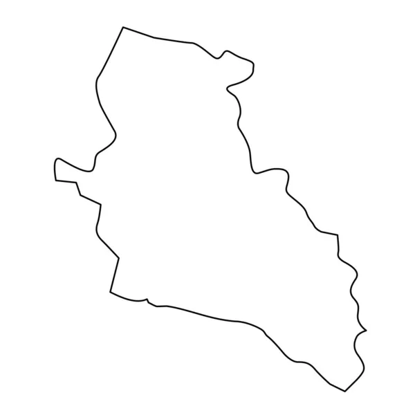 West Dunbartonshire Carte Zone Conseil Écosse Illustration Vectorielle — Image vectorielle