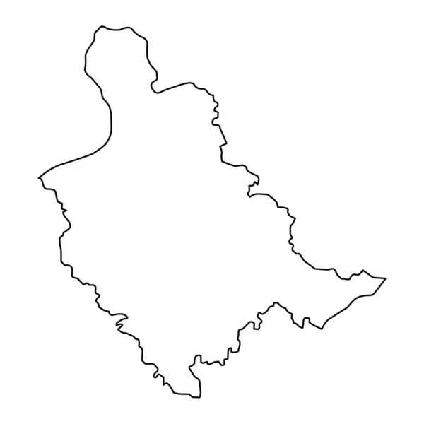 Zenica Doboj Mapa Cantão Distrito Administrativo Federação Bósnia Herzegovina Ilustração — Vetor de Stock