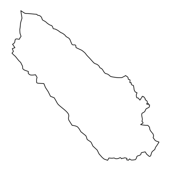 第10县地图 波斯尼亚和黑塞哥维那联邦行政区 矢量说明 — 图库矢量图片