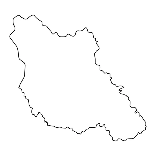 Orta Bosna Kantonu Haritası Bosna Hersek Federasyonu Idari Bölgesi Vektör — Stok Vektör