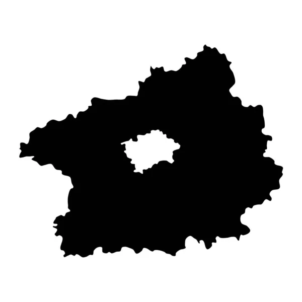 Unité Administrative Région Bohême Centrale République Tchèque Illustration Vectorielle — Image vectorielle