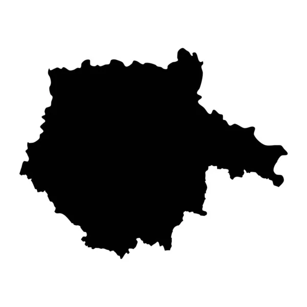 Çek Cumhuriyeti Nin Güney Bohem Bölgesi Idari Birimi Vektör Illüstrasyonu — Stok Vektör