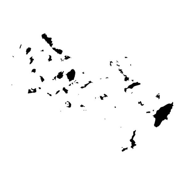 南エーゲ海地域地図 ギリシャの行政区 ベクターイラスト — ストックベクタ