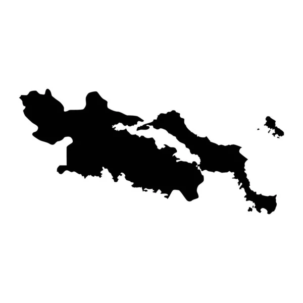 Карта Региона Центральной Греции Административный Район Греции Векторная Иллюстрация — стоковый вектор